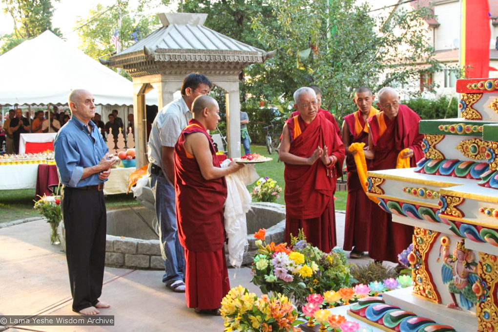 Rinpoche Blessing the Kalachakra Stupa, 2010