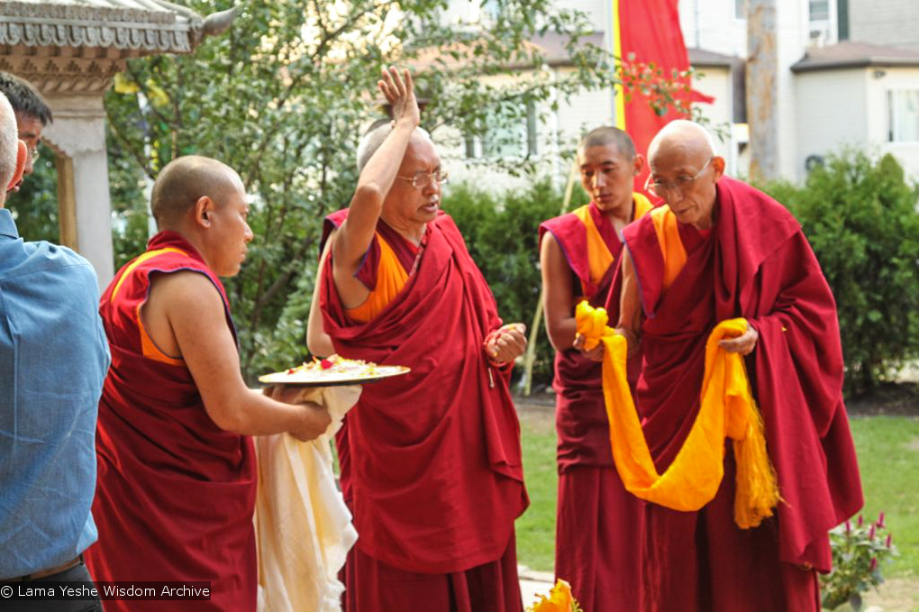 Rinpoche Blessing the Kalachakra Stupa, 2010
