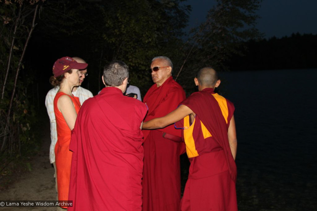Rinpoche at Walden Pond, 2010