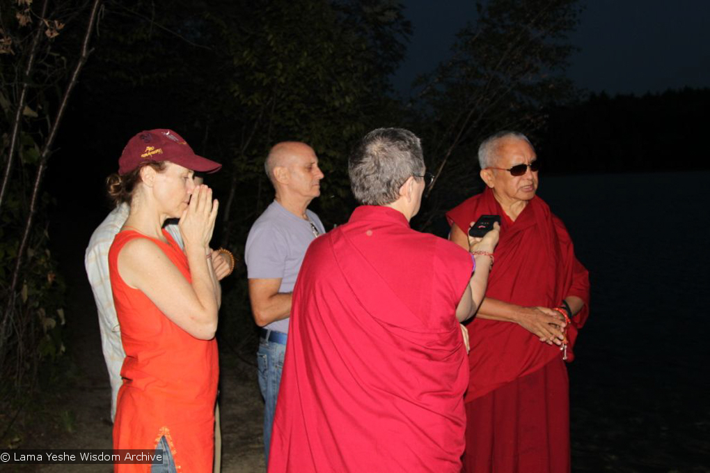 Rinpoche at Walden Pond, 2010