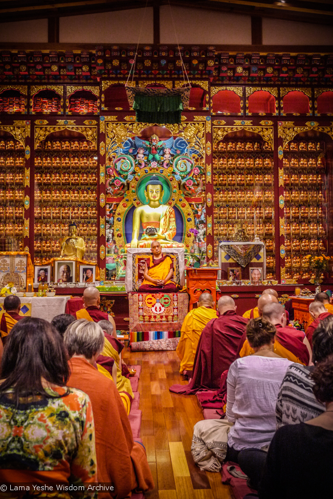 Rinpoche at Nalanda Institute, 2010