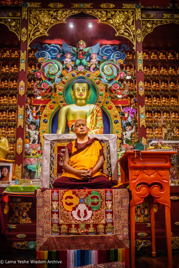 Rinpoche at Nalanda Institute, 2010