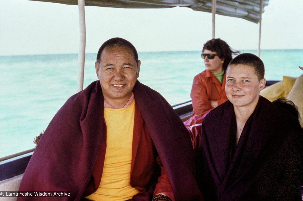 Lama and YK, Heron Island, 1977