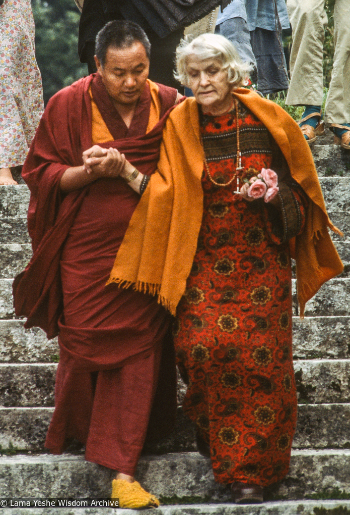 Lama with Sigrid, Manjushri, 1978
