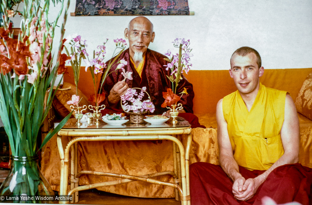 Peter with Zong Rinpoche, ILTK, 1978