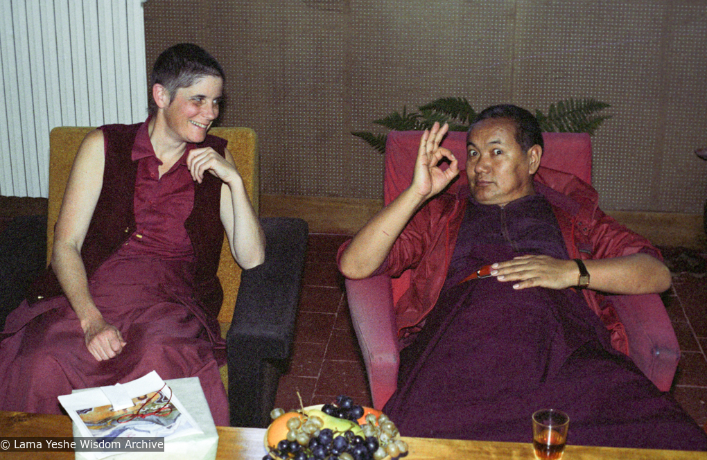 Two Thubten Yeshes, Manjushri, 1982