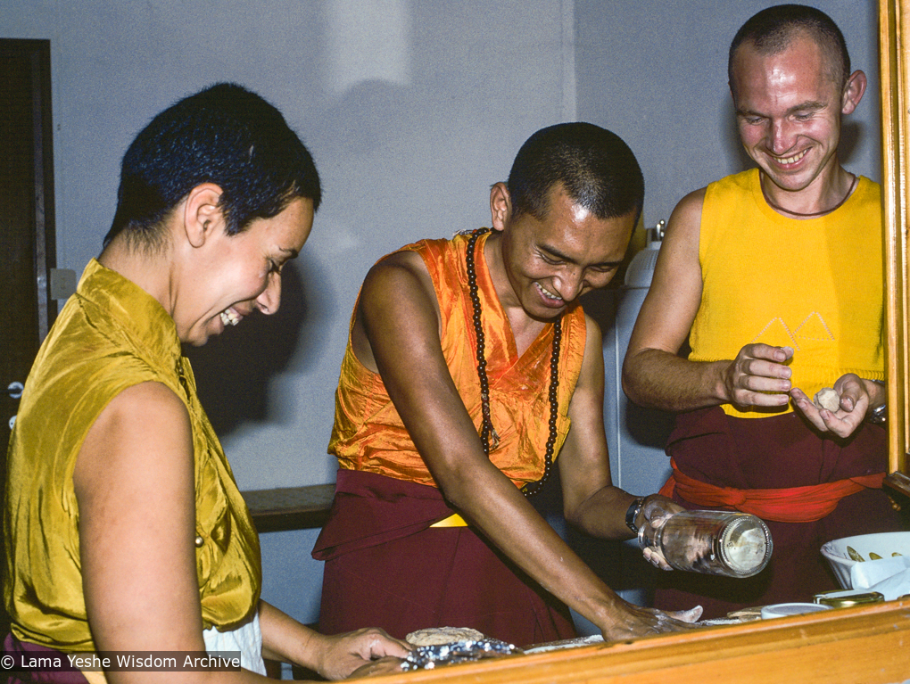 Zia and Helmut with Rinpoche, Germany 1979