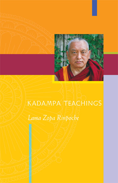 Book cover of Kadampa Teachings, by Lama Zopa Rinpoche.