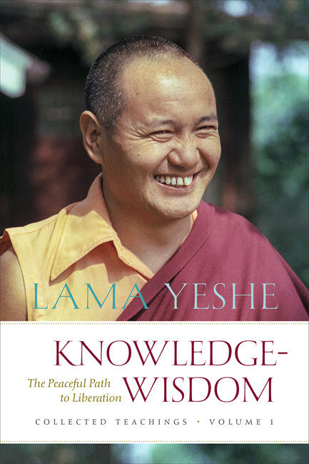 Book cover of Knowledge-Wisdom: The Peaceful Path to Liberation, by Lama Yeshe.