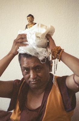 Lama Zopa Rinpoche, Bern, Switzerland, 1993. Photo: Ueli Minder.