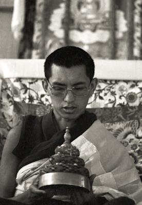 Rinpoche doing mandala offering, 1976