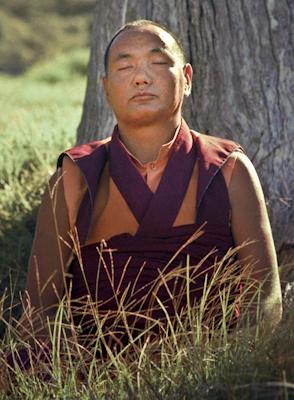 Lama in meditation, 1975.