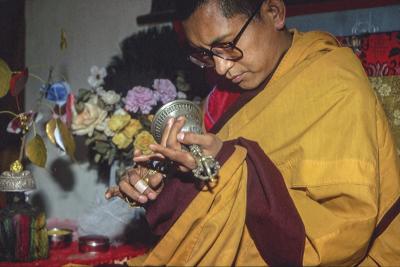 Rinpoche, Bodhgaya, 1982