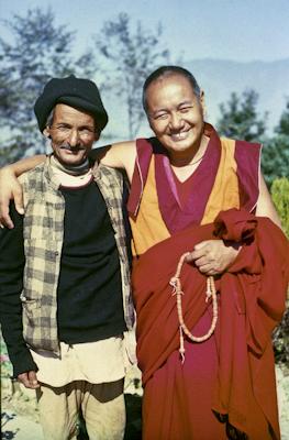 Lama Yeshe and Chowkidhar, 1973