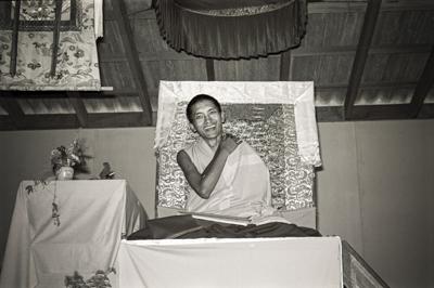 Rinpoche teaching, 1975