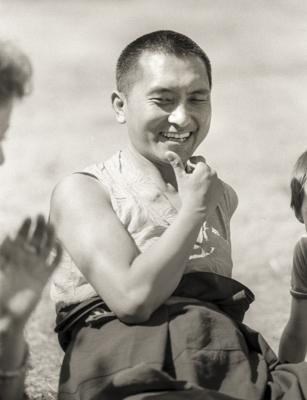 Rinpoche at Waterlow Park, 1983