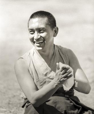 Rinpoche at Waterlow Park, 1983