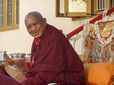 Rinpoche at Sera Je 2013-2014