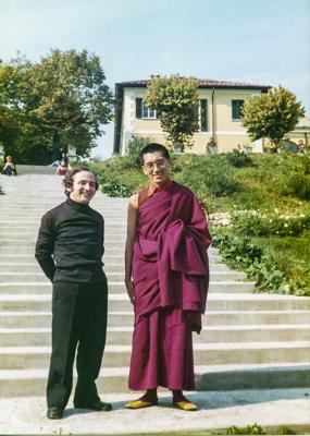 Rinpoche with priest