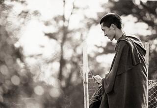 Lama Zopa Rinpoche at the Fourth Meditation Course, Kopan Monastery, Nepal, 1973. Photo: Brian Beresford.