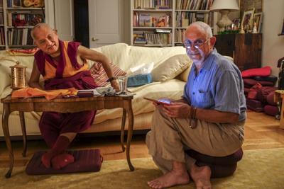 Rinpoche and Nick Ribush, NYC, 2015