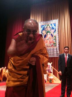 His Holiness the 14th Dalai Lama in New York, May 2010.