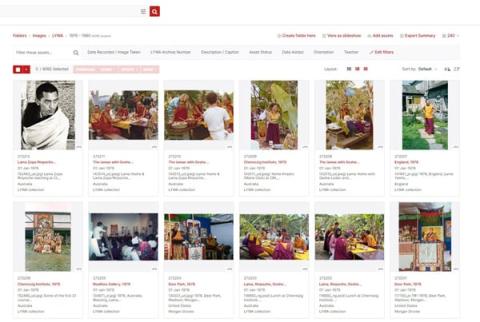 Screenshot of AssetBank images.