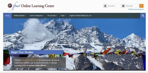 The FPMT Online Learning Center home page link.
