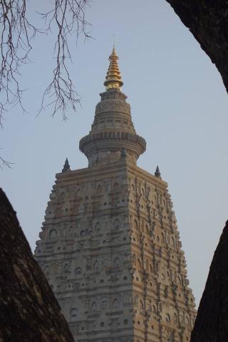 Mahabodhi temple in Bodhgaya, India.