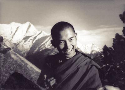 Kyabje Zopa Rinpoche at Lawudo, Solu Khumbu, Nepal, 1970. Photo possibly by Terry Clifford.