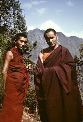 Lama Zopa and Lama Yeshe, Lawudo, 1970