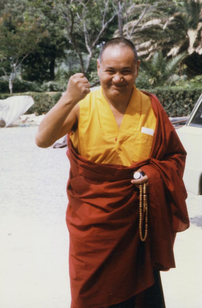 Lama Yeshe in Switzerland, 1978. Photo by Ueli Minder.