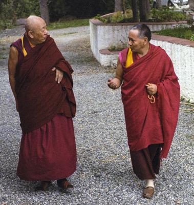 With Serkong Tsenshab Rinpoche, ILTK, 1982