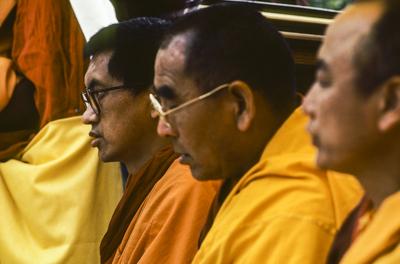 Cremation of Lama Yeshe, 1984