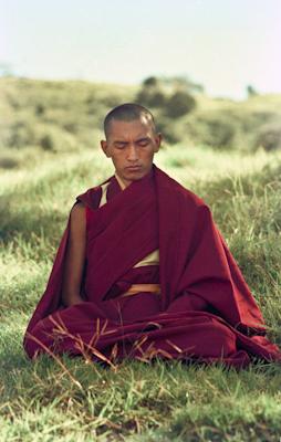 Rinpoche in meditation, 1975.