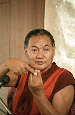 Lama Yeshe teaching in Geneva, 1983