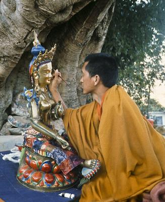 Rinpoche painting Tara, 1976