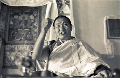 Lama teaching at Kopan, 1974