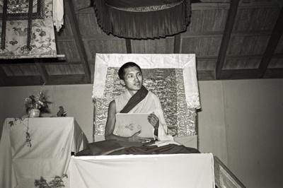 Rinpoche teaching, 1975