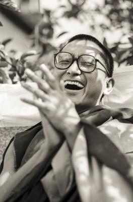 Rinpoche at Manjushri London, 1983