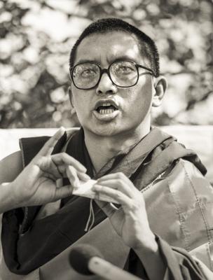 Rinpoche at Manjushri London, 1983