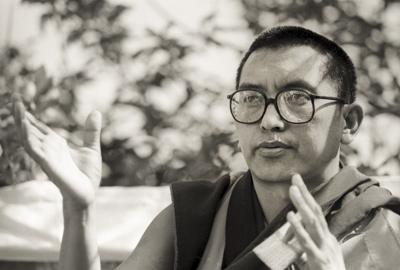 Rinpoche at Manjushri London, 1983