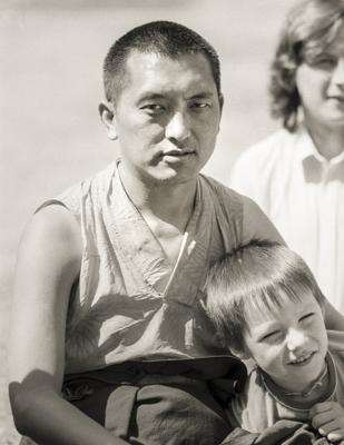 Rinpoche at Waterlow Park, 1983