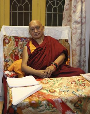 Rinpoche at Sera Je 2013-2014