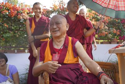 Rinpoche at Sera Je 2013-2014