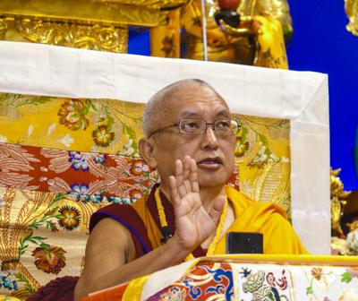 Lama Zopa Rinpoche, Deer Park 2008. Photo: Kalleen Mortensen.
