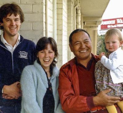 With Will, Lyndy and Sarah Jay Abram, Adelaide, 1981