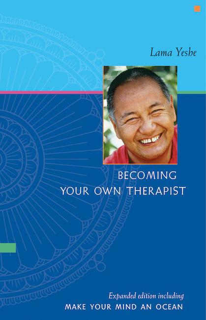 Book cover of the combined edition of Becoming Your Own Therapist, with Make Your Mind an Ocean, by Lama Yeshe.