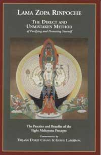 Book cover of The Direct and Unmistaken Method, by Lama Zopa Rinpoche.