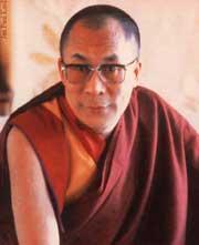 Portrait of His Holiness the 14th Dalai Lama.